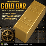 SquishZilla™ Fun Doh™ Gold Bar Slow-Rise Foam Squishy Toy - 12 Pieces Per Retail Ready Display 27010