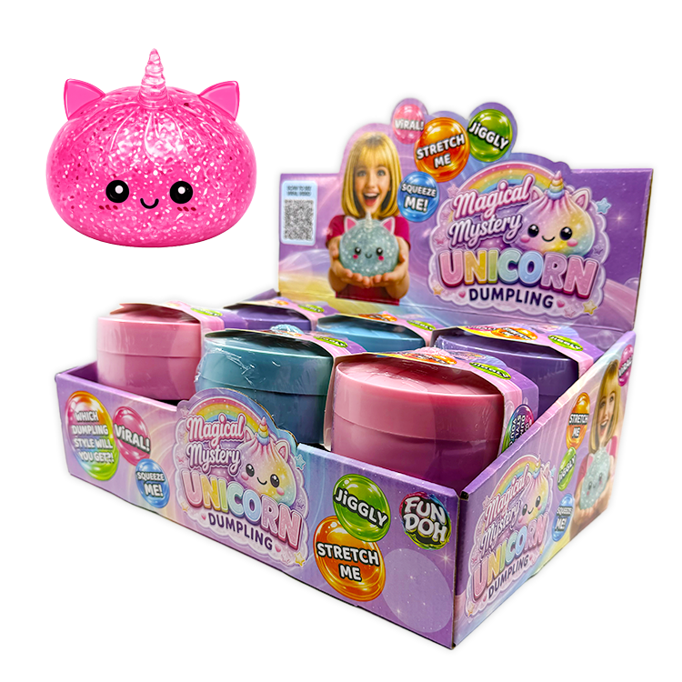 Fun Doh™ Unicorn Jelly Dumpling Squish Toy - 12 Pieces Per Retail Ready Display 27016