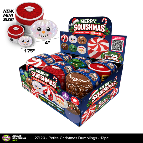 Fun Doh™ Merry Squishmas Petite Squishy Christmas Jelly Dumplings - 12 Pieces Per Retail Ready Display 27120