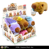 Chillin' Capybaras Plush - 6 Pieces Per Retail Ready Display 27126