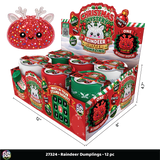 Fun Doh™ Christmas Mystery Reindeer Jelly Dumpling Squishy Toy - 12 Pieces Per Retail Ready Display 27324