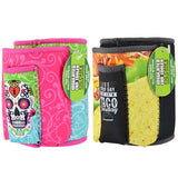Neoprene Can and Bottle Cooler with Cigarette Pouch - 2 Pieces Per Retail Ready Display 40330 POLAR GEAR