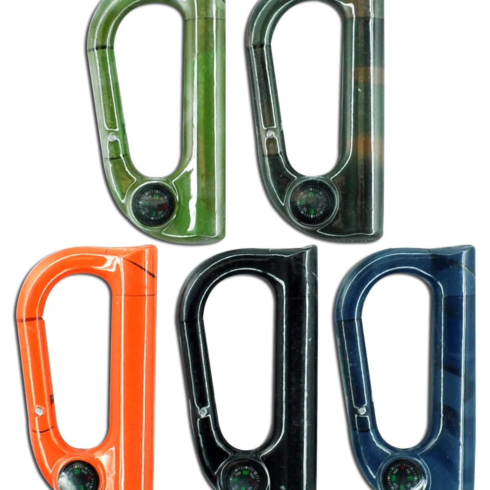 Carabineer Clip Lighter with Compass - 12 Pieces Per Retail Ready Pack 40371 NOVELTY INC