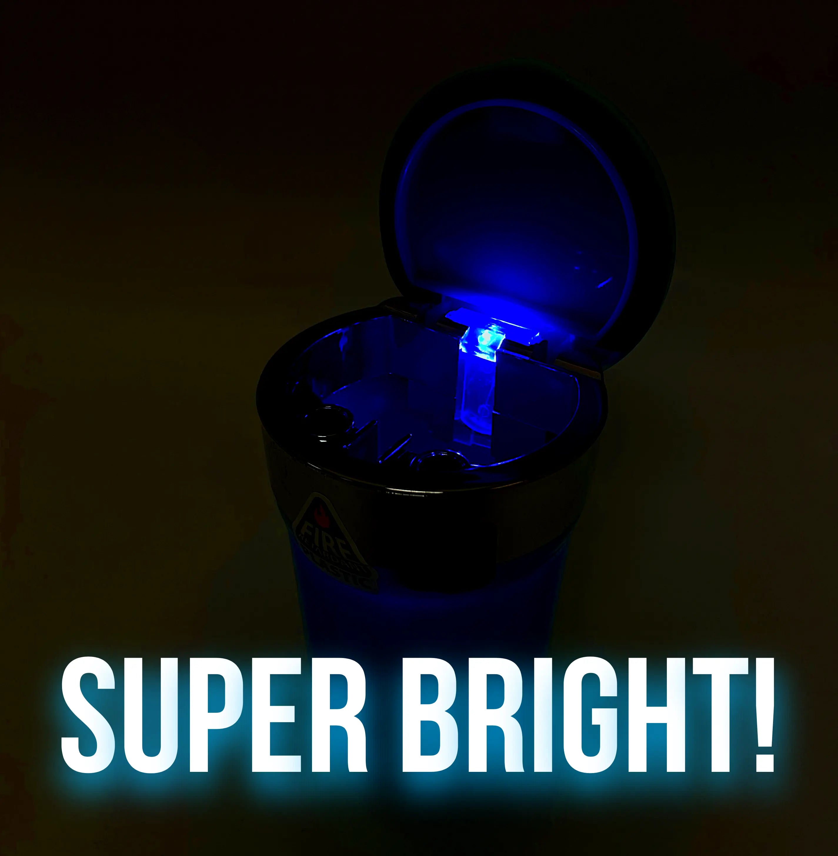 Glow in The Dark Butt Bucket Ashtray with LED Light - 4 Pieces Per Retail Ready Display 40970 SMOKEZILLA