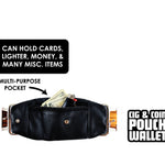 Leatherette Cigarette Pouch with Coin Wallet - 5 Pieces Per Retail Ready Display 41414 SMOKEZILLA