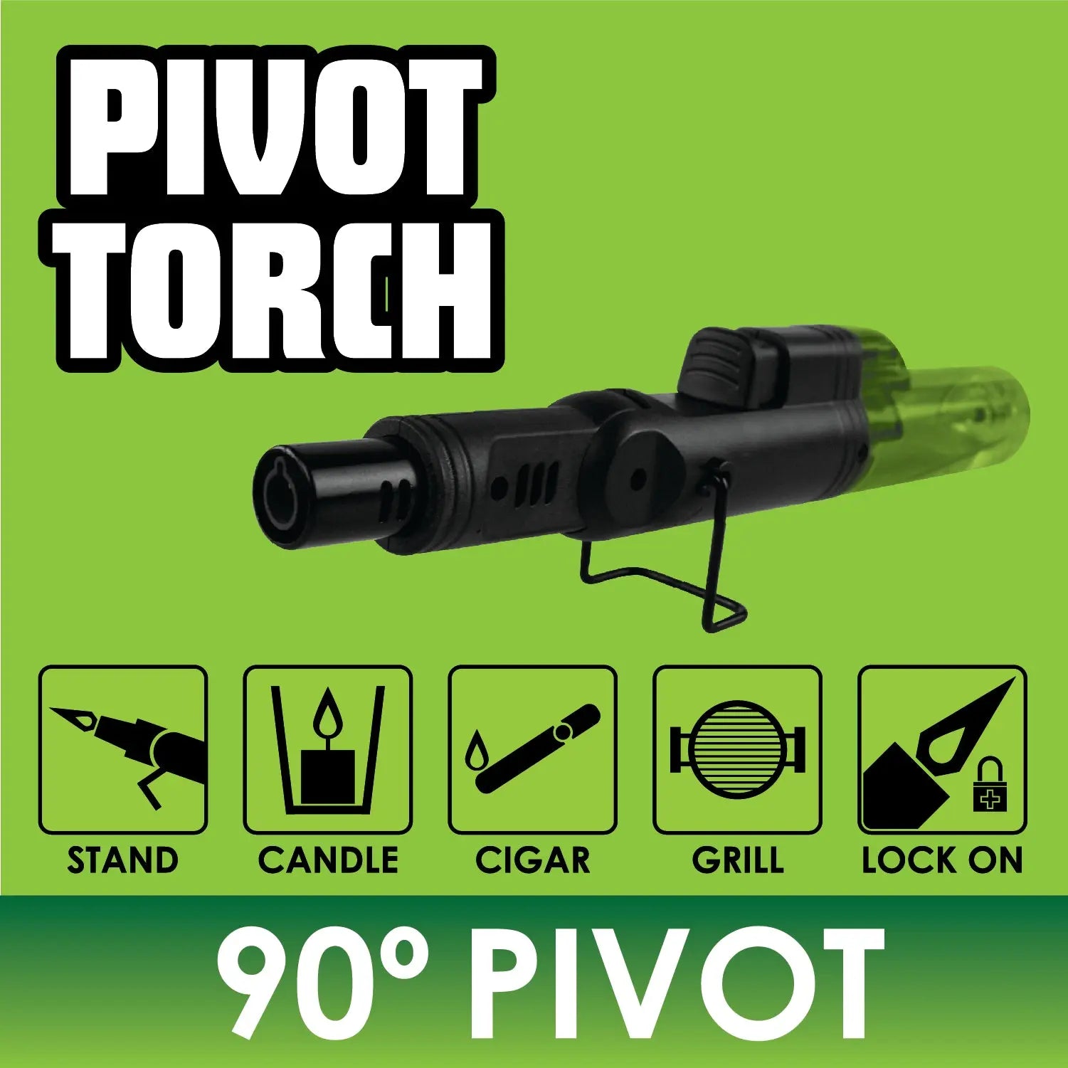 Pivot Head Torch Stick Lighter - 10 Pieces Per Retail Ready Display 41526 SMOKEZILLA