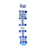18ML Bulk Torch Blue Butane Refill with Merchandising Hang Strip - 6 Pieces Per Retail Ready Display 41554 TORCH BLUE