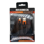 Charging Cable Roughneck Soft Cloth USB to USB-C 10FT 2.4 Amp - 6 Pieces Per Retail Ready Display 41593D ROUGHNECK
