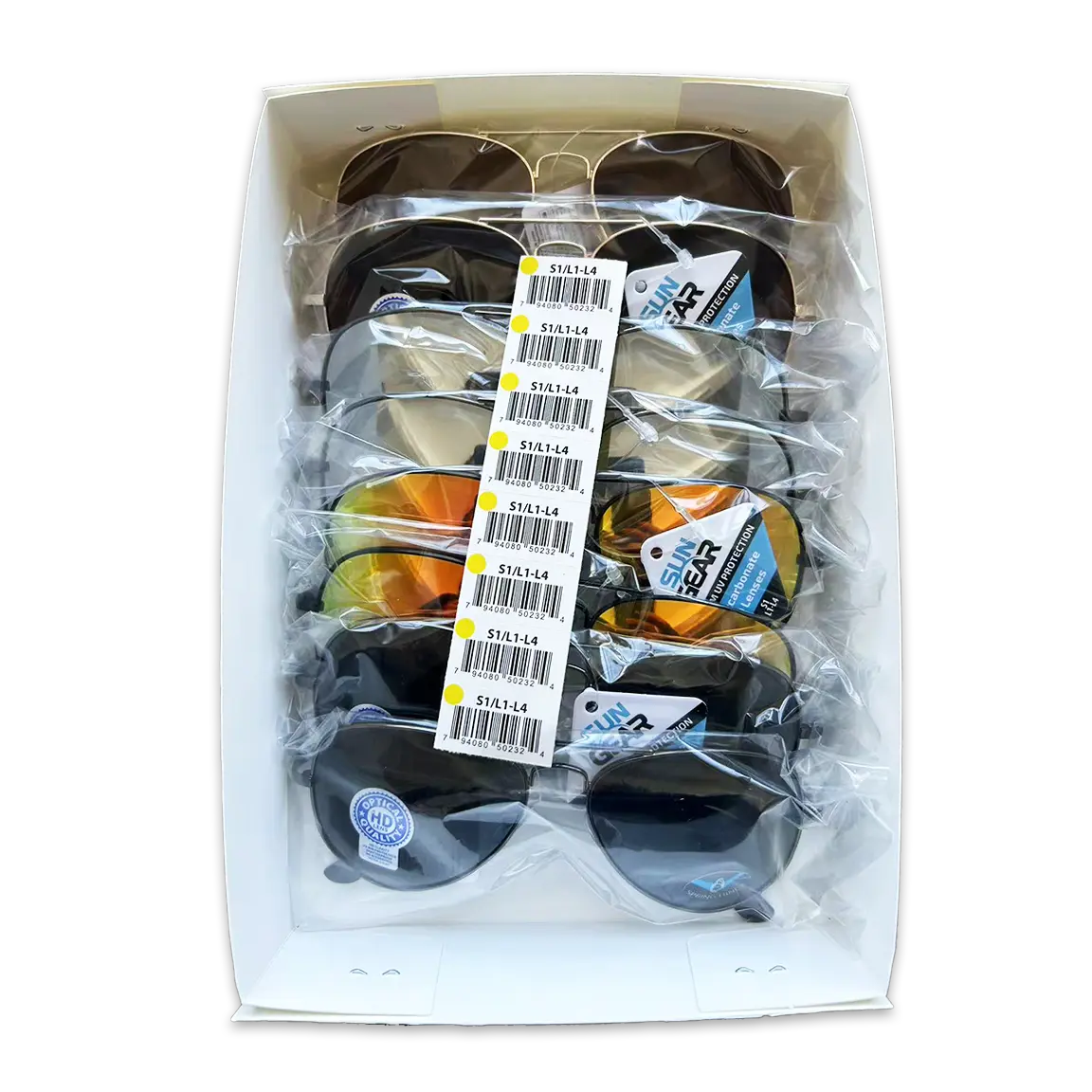 Sunglasses Sungear Assortment - 8 Pieces Per Pack 50232 SUN GEAR