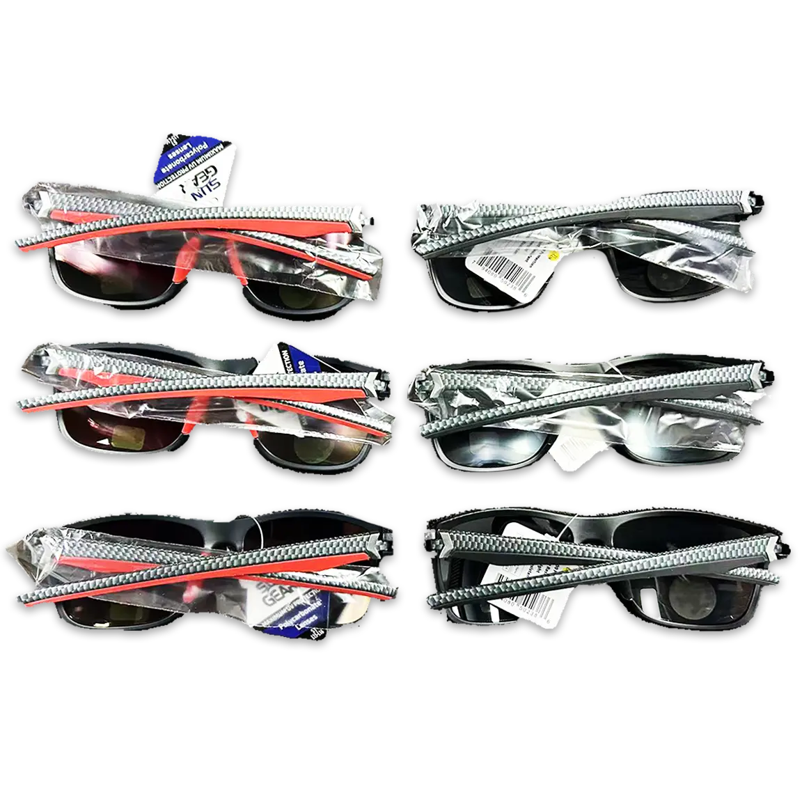 Sunglasses Sungear Assortment - 6 Pieces Per Pack 50238 SUN GEAR