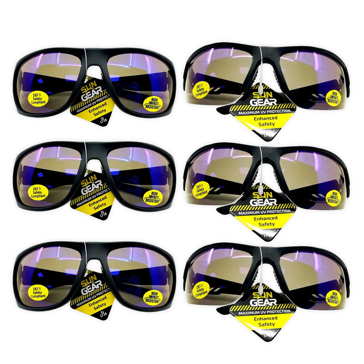 Sunglasses Sungear Assortment - 6 Pieces Per Pack 50251 SUN GEAR