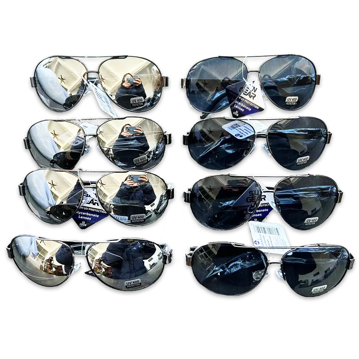 Sunglasses Sungear Assortment - 8 Pieces Per Pack 50254 SUN GEAR