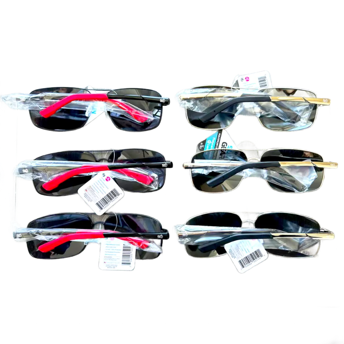 Sunglasses Sungear Assortment - 6 Pieces Per Pack 50259 SUN GEAR