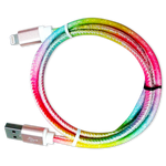 Charging Cable Rainbow Assortment 3FT - 12 Pieces Per Retail Ready Display 88456 GADGET GEAR