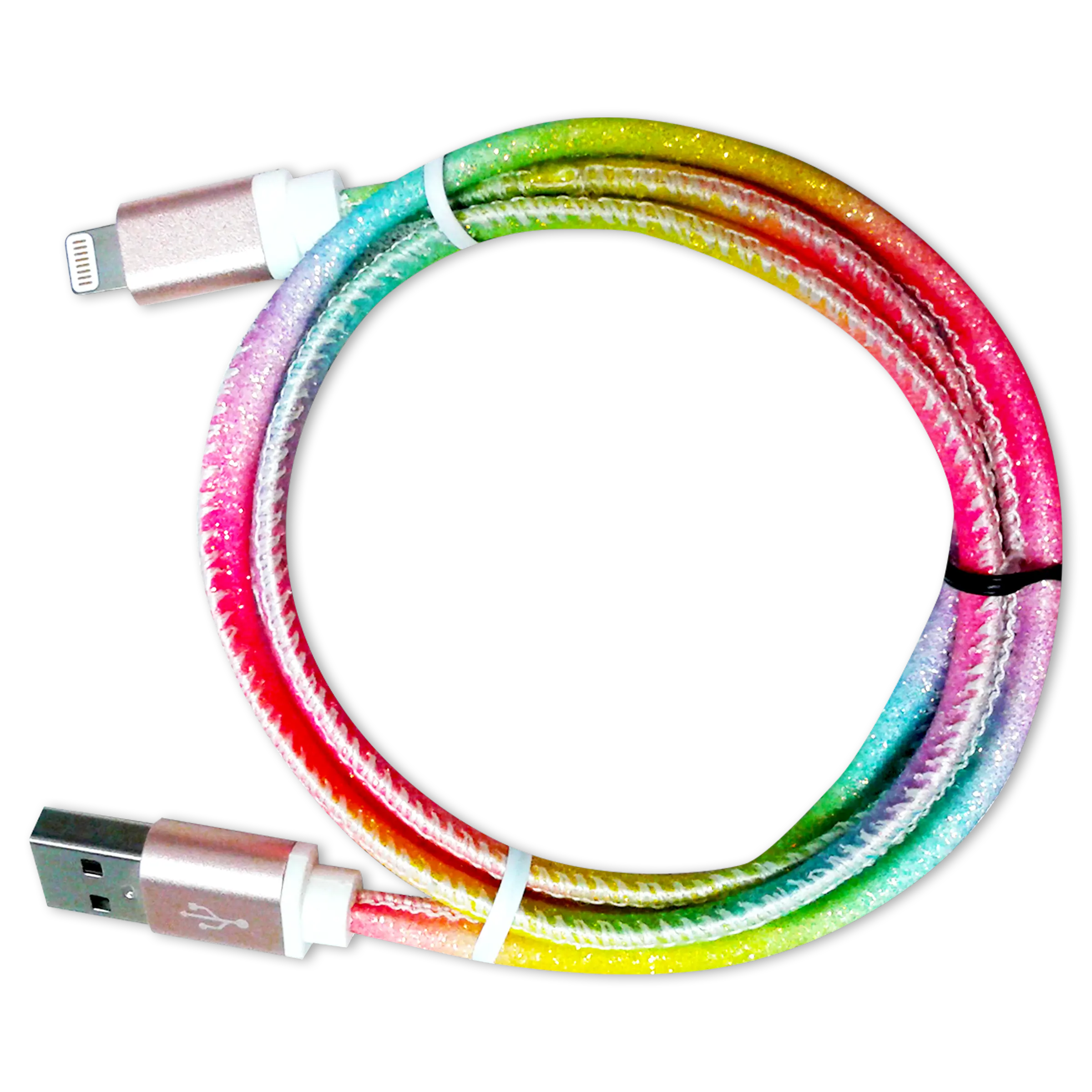Charging Cable Rainbow Assortment 3FT - 12 Pieces Per Retail Ready Display 88456 GADGET GEAR