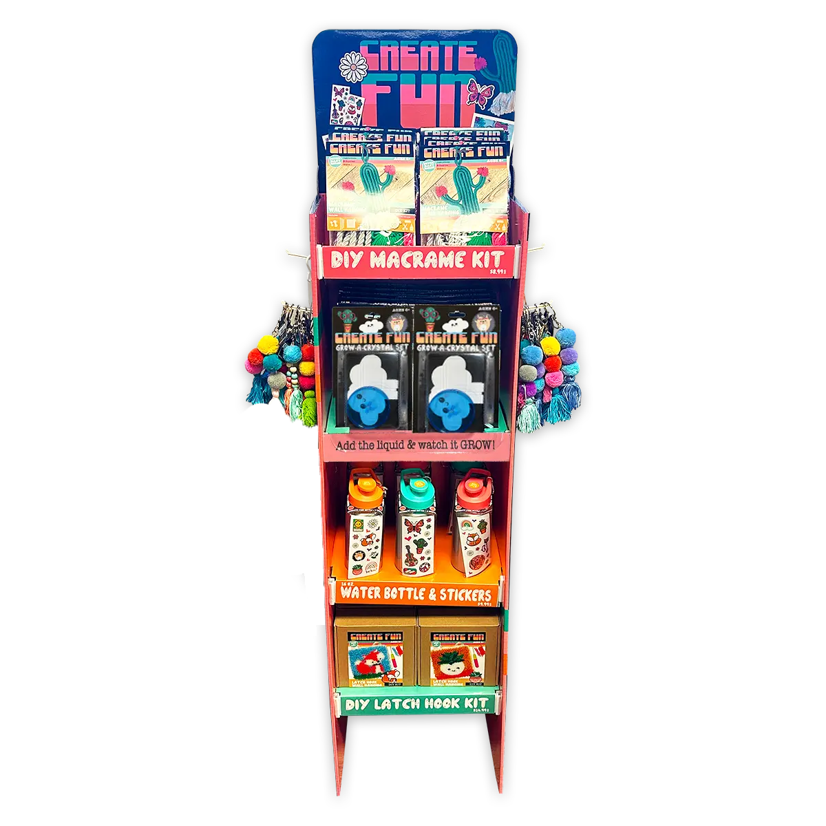 Boho Inspired Create Fun Assorted Floor Display - 56 Pieces Per Retail Ready Display 88483B KIPP BROTHERS