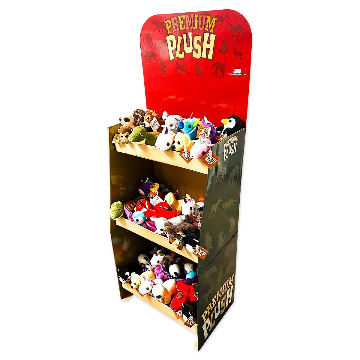 Plush Premium Assortment Floor Display - 36 Pieces Per Retail Ready Display 88485 KIPP BROTHERS