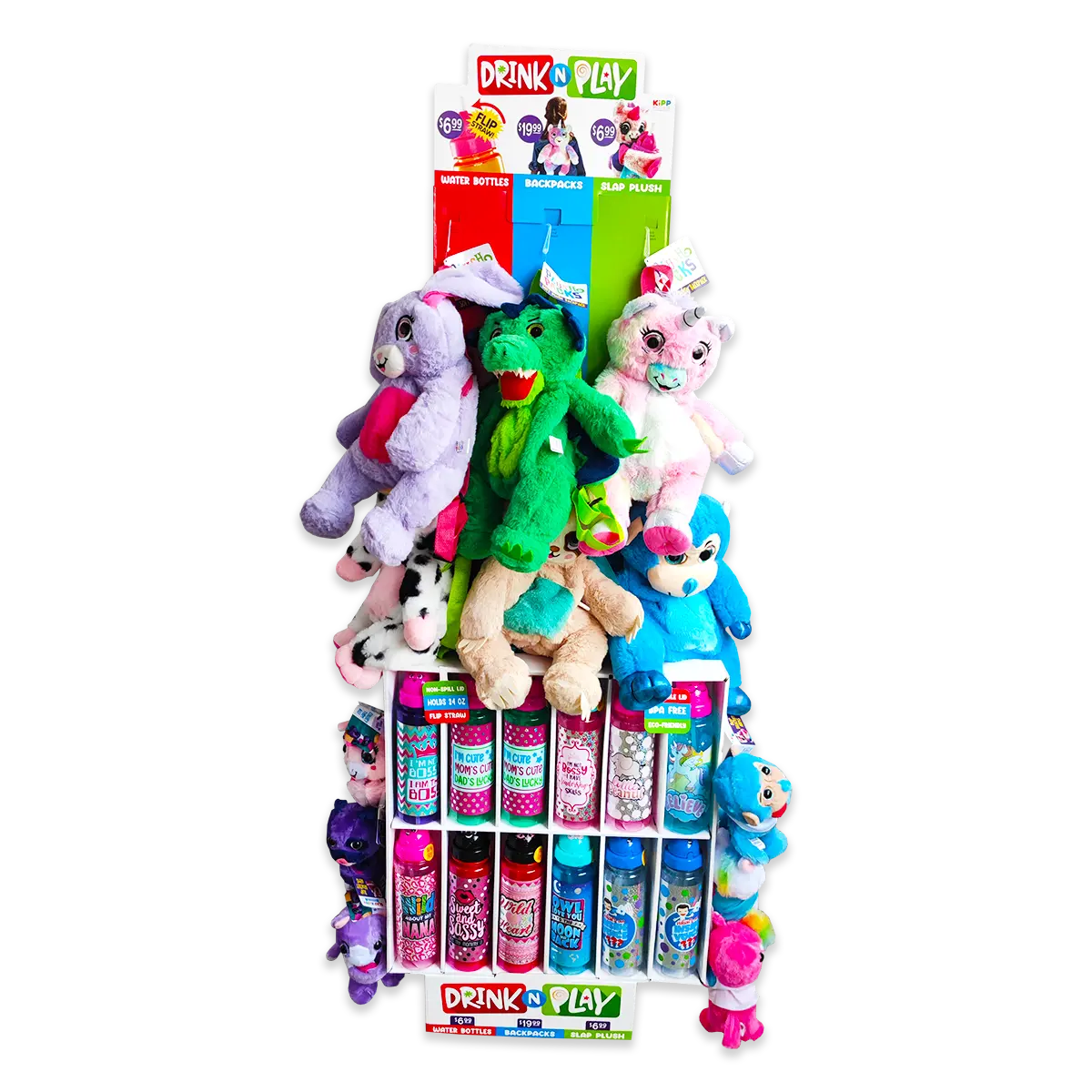 Kids Cup and Plush Assortment Floor Display - 24 Pieces Per Retail Ready Floor Display 88497 KIPP BROTHERS