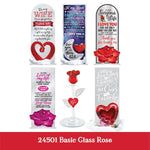 Valentine's Day Glass and Gift Assortment Floor Display - 81 Pieces Per Retail Ready Display 88504 KIPP BROTHERS