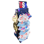 USA Bucket and Boonie Patriotic Hat Assortment Floor Display - 18 Pieces Per Retail Ready Display 88536 NOVELTY INC