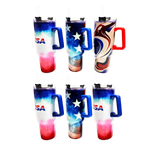 40 oz Stainless-Steel Insulated Patriotic Printed Cups - 6 Pieces Per Retail Ready Display 41686 ROUGHNECK