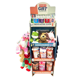 Hug 'N Sip Cup Plush Assortment Floor Display - 38 Pieces Per Retail Ready Display 88565 KIPP BROTHERS