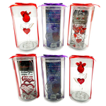 Valentine's Day Glass and Gift Assortment Floor Display - 57 Pieces Per Retail Ready Display 88573 KIPP BROTHERS