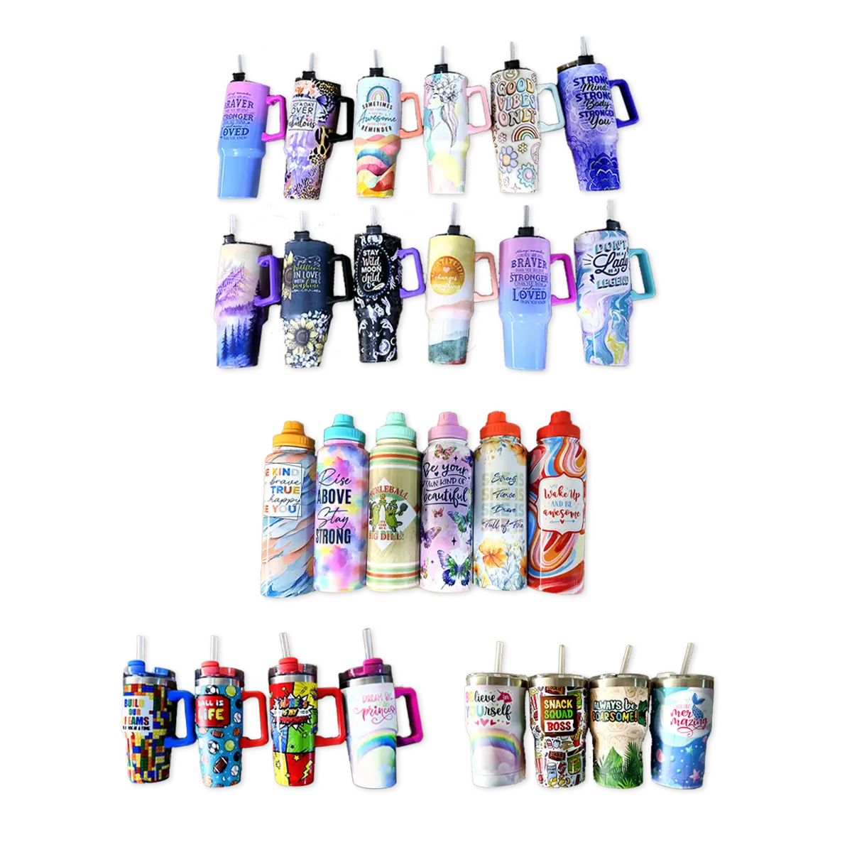 Insulated Drinkware Assortment Floor Display - 26 Pieces Per Retail Ready Display 88582 NOVELTY INC