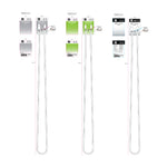 10FT Braided Sync and Charge Cable Assortment Floor Display - 24 Pieces Per Retail Ready Display 88585 GADGET GEAR