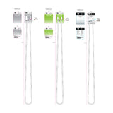 10FT Braided Sync and Charge Cable Assortment Floor Display - 24 Pieces Per Retail Ready Display 88585 GADGET GEAR