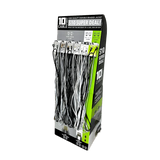 10FT Braided Sync and Charge Cable Assortment Floor Display - 24 Pieces Per Retail Ready Display 88585 GADGET GEAR