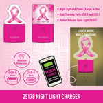 Breast Cancer Awareness Pink Support Squad Assortment Floor Display - 64 Pieces Per Retail Ready Display 88590 NOVELTY INC