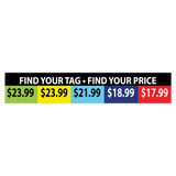 Merchandising Fixture - Sungear Retail Pricing Strip Signage ONLY 980470 SUN GEAR