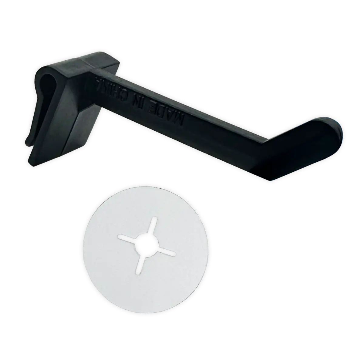 Merchandising Fixture - Short Black Plastic Peg with Peg Stop 6 Per Pack 983820 NOVELTY INC