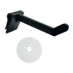 Merchandising Fixture - Short Black Plastic Peg with Peg Stop 6 Per Pack 983820 NOVELTY INC