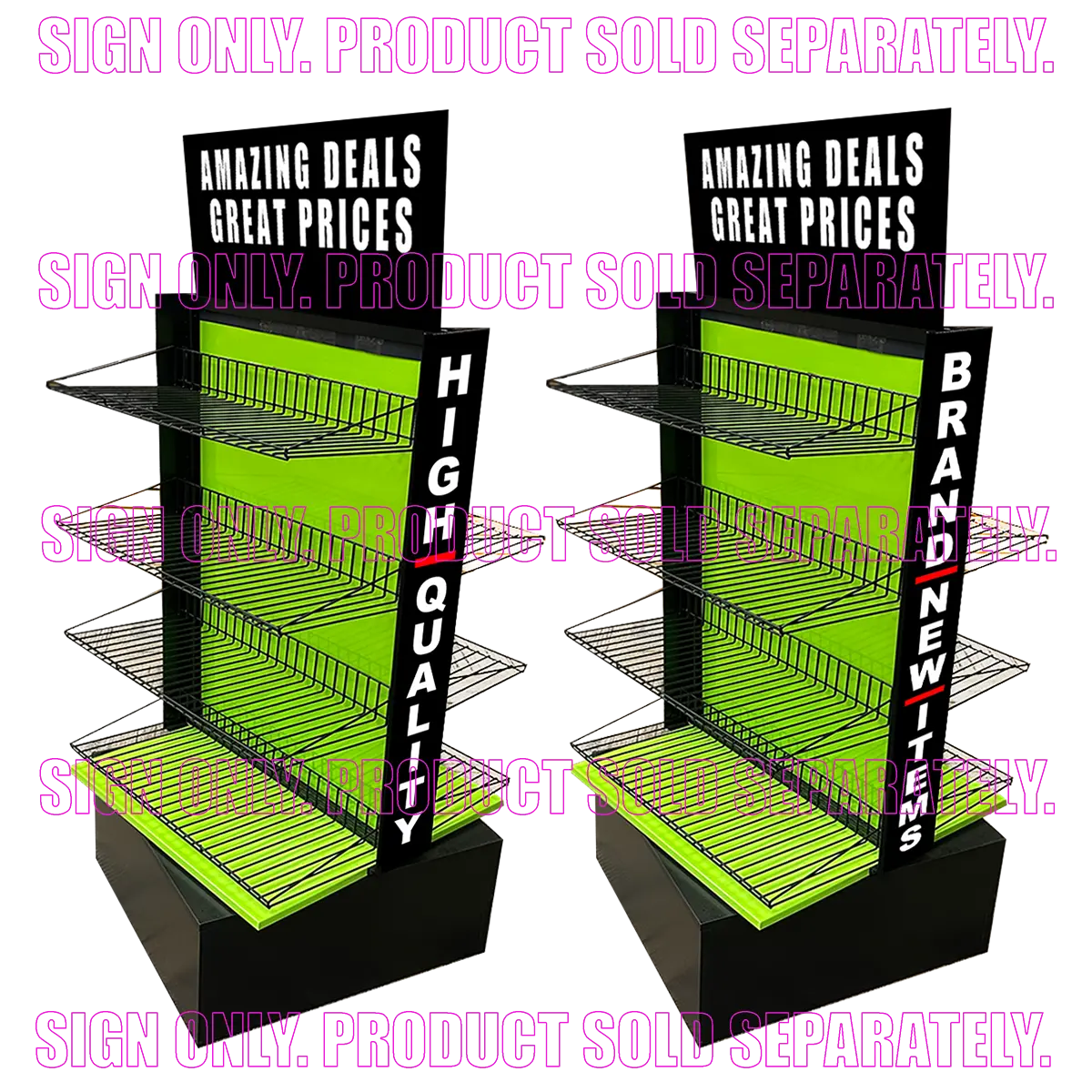 Merchandising Fixture - Smokezilla Spinner Rack Header Sign ONLY 979310 NOVELTY INC
