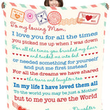 Family Printed Blanket - 6 Pieces Per Retail Ready Display 24430 KIPP BROTHERS