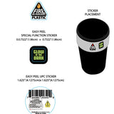 Glow In The Dark Butt Bucket Ashtray With LED Light - 6 Per Retail Ready Wholesale Display 40340 SMOKEZILLA