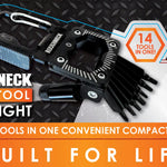 Multi-Tool 14-in-1 Carabiner with Light - 6 Pieces Per Retail Ready Display 25312 ROUGHNECK