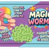 Magic Wormz Squish Fidget Toy - 12 Pieces Per Retail Ready Display 26258