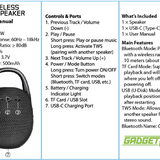 Wireless Clip Speaker - 4 Pieces Per Retail Ready Display 41858