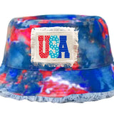 USA Bucket and Boonie Patriotic Hat Assortment Floor Display - 18 Pieces Per Retail Ready Display 88536 NOVELTY INC