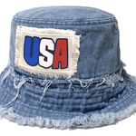 USA Bucket and Boonie Patriotic Hat Assortment Floor Display - 18 Pieces Per Retail Ready Display 88536 NOVELTY INC