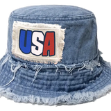 USA Bucket and Boonie Patriotic Hat Assortment Floor Display - 18 Pieces Per Retail Ready Display 88536 NOVELTY INC