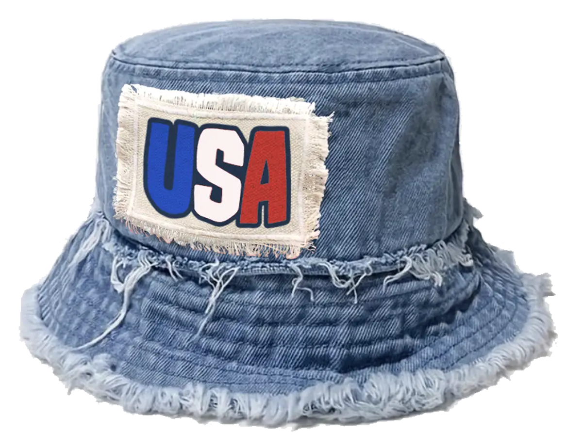 USA Bucket and Boonie Patriotic Hat Assortment Floor Display - 18 Pieces Per Retail Ready Display 88536 NOVELTY INC