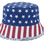 USA Bucket and Boonie Patriotic Hat Assortment Floor Display - 18 Pieces Per Retail Ready Display 88536 NOVELTY INC