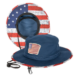 USA Bucket and Boonie Patriotic Hat Assortment Floor Display - 18 Pieces Per Retail Ready Display 88536 NOVELTY INC