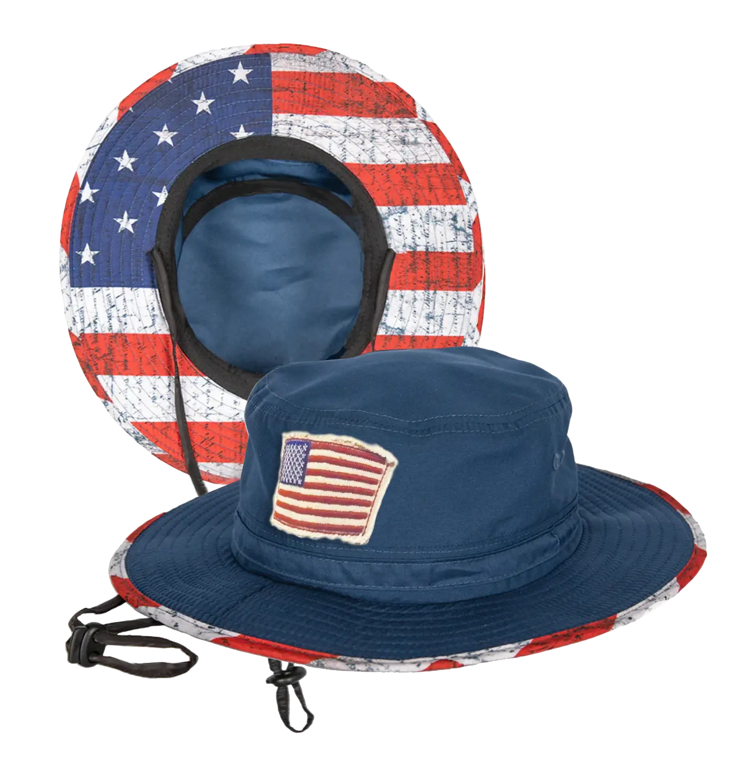 USA Bucket and Boonie Patriotic Hat Assortment Floor Display - 18 Pieces Per Retail Ready Display 88536 NOVELTY INC