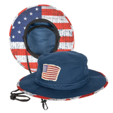 USA Bucket and Boonie Patriotic Hat Assortment Floor Display - 18 Pieces Per Retail Ready Display 88536 NOVELTY INC