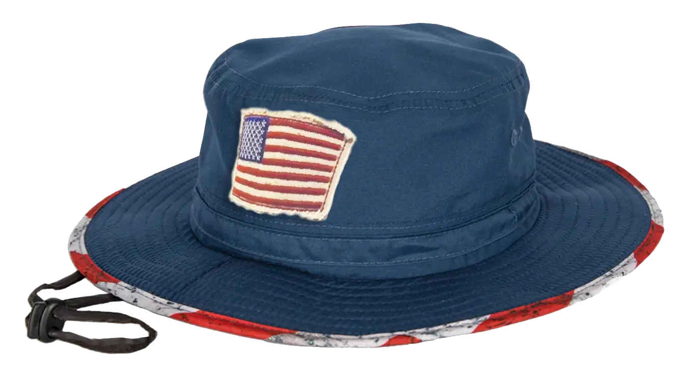 USA Bucket and Boonie Patriotic Hat Assortment Floor Display - 18 Pieces Per Retail Ready Display 88536 NOVELTY INC